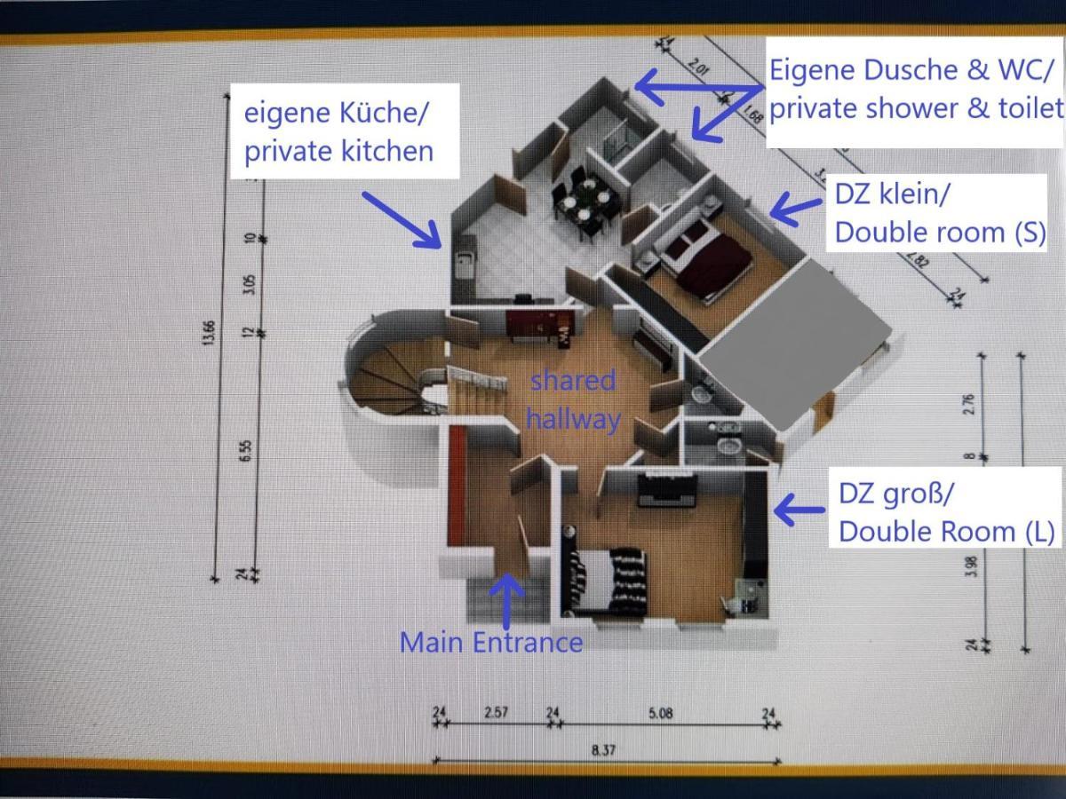Villa Hanseart Luebeck - Privatzimmer In Zentraler Lage Lübeck Exterior foto